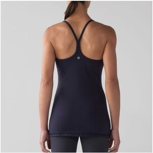 Lululemon Athletica Eggplant Power Y Luon Tank Top